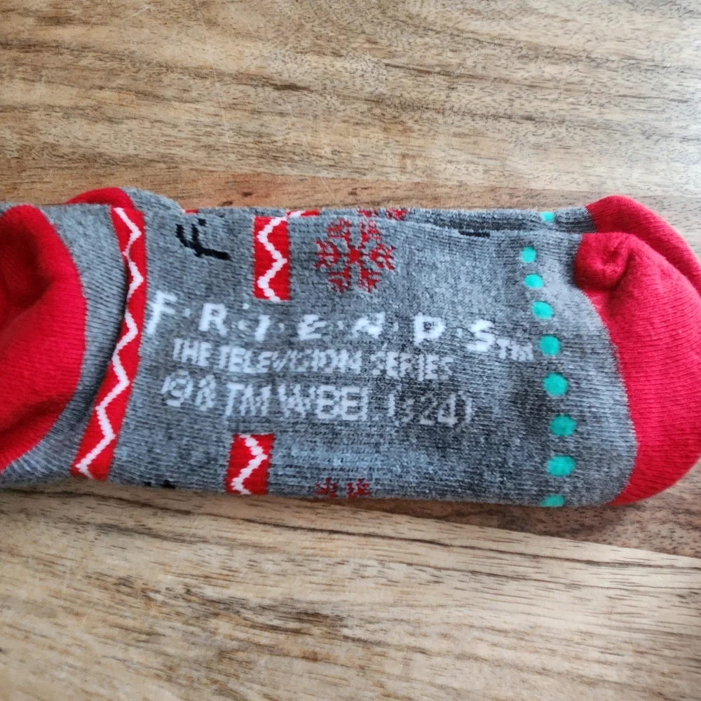 Friends Central Perk and American Red Cross Snowflake Socks